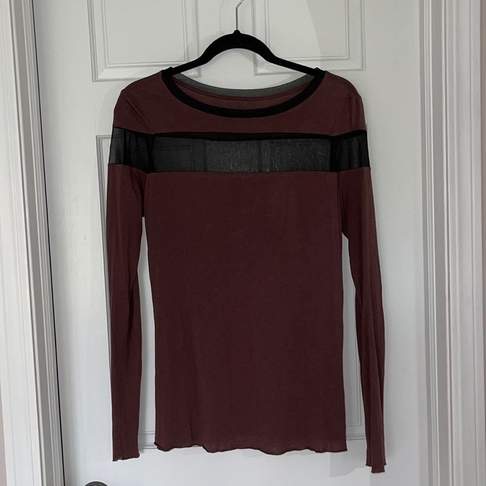 All Saints Mesh Long Sleeve
